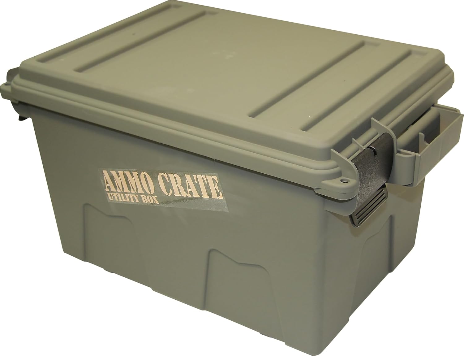 MTM ACR7-18 Ammo Crate Utility Box, Ammo, survival or hunting gear storage, O-Ring seal for water resistant dry storage, Double padlock tabbed for security, Carries 65lbs of gear, Army Green