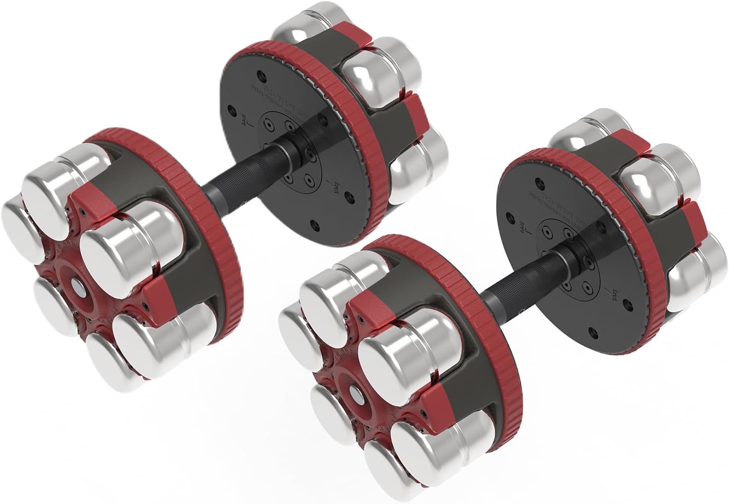Fitness Reality Adjustable Dumbbells 10-45 Pounds, 3 lbs increments, OPTIONS: Single/Pair/Adjustable Weight Kettlebell