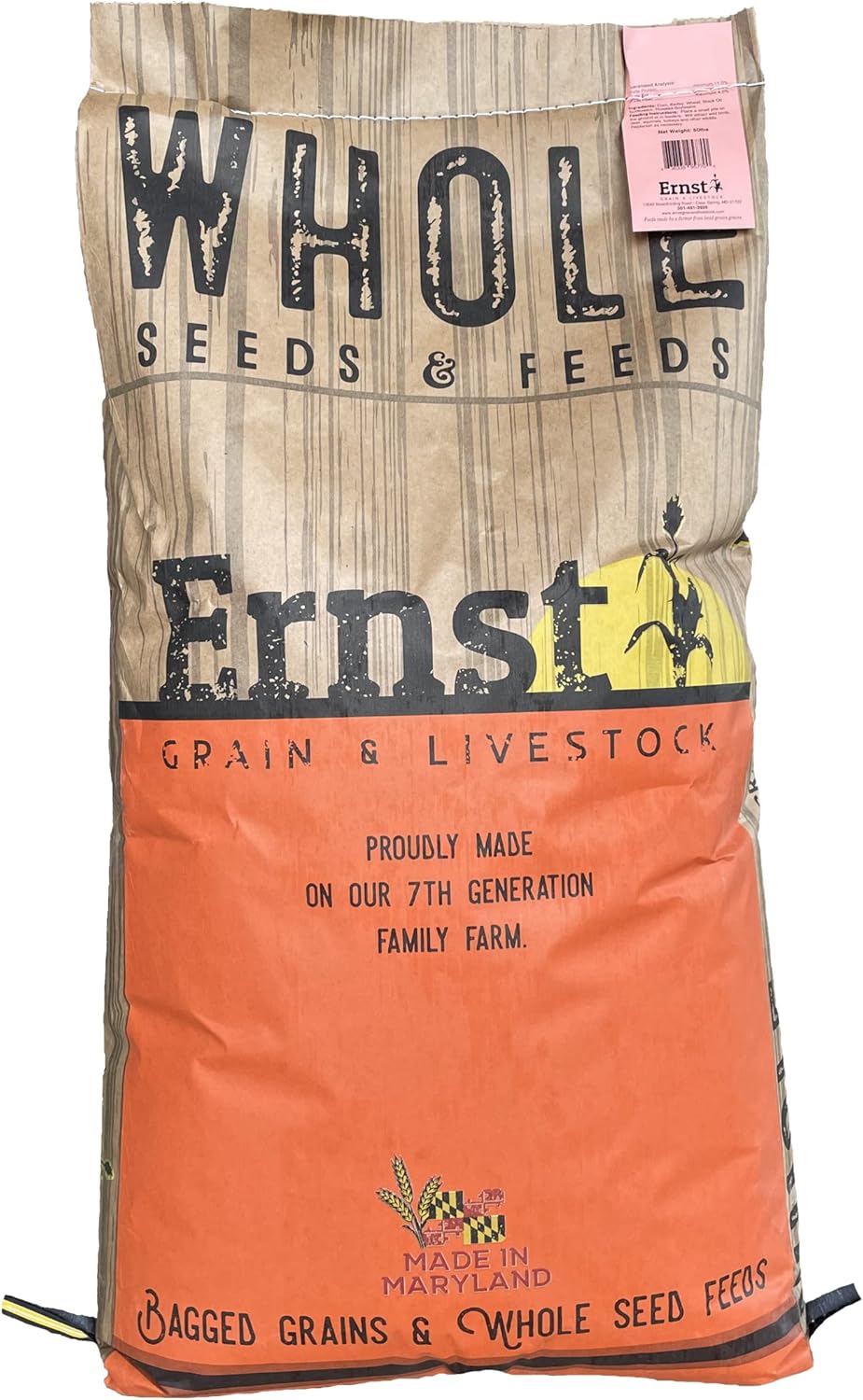 Ernst Grain & Livestock Non‑GMO Whole Barley Seeds & Feeds – Premium Feed‑Grade Grain for Livestock, Poultry & Small Animals – Pure, Unprocessed, Nutrient‑Rich (46 Pound (Pack of 1))
