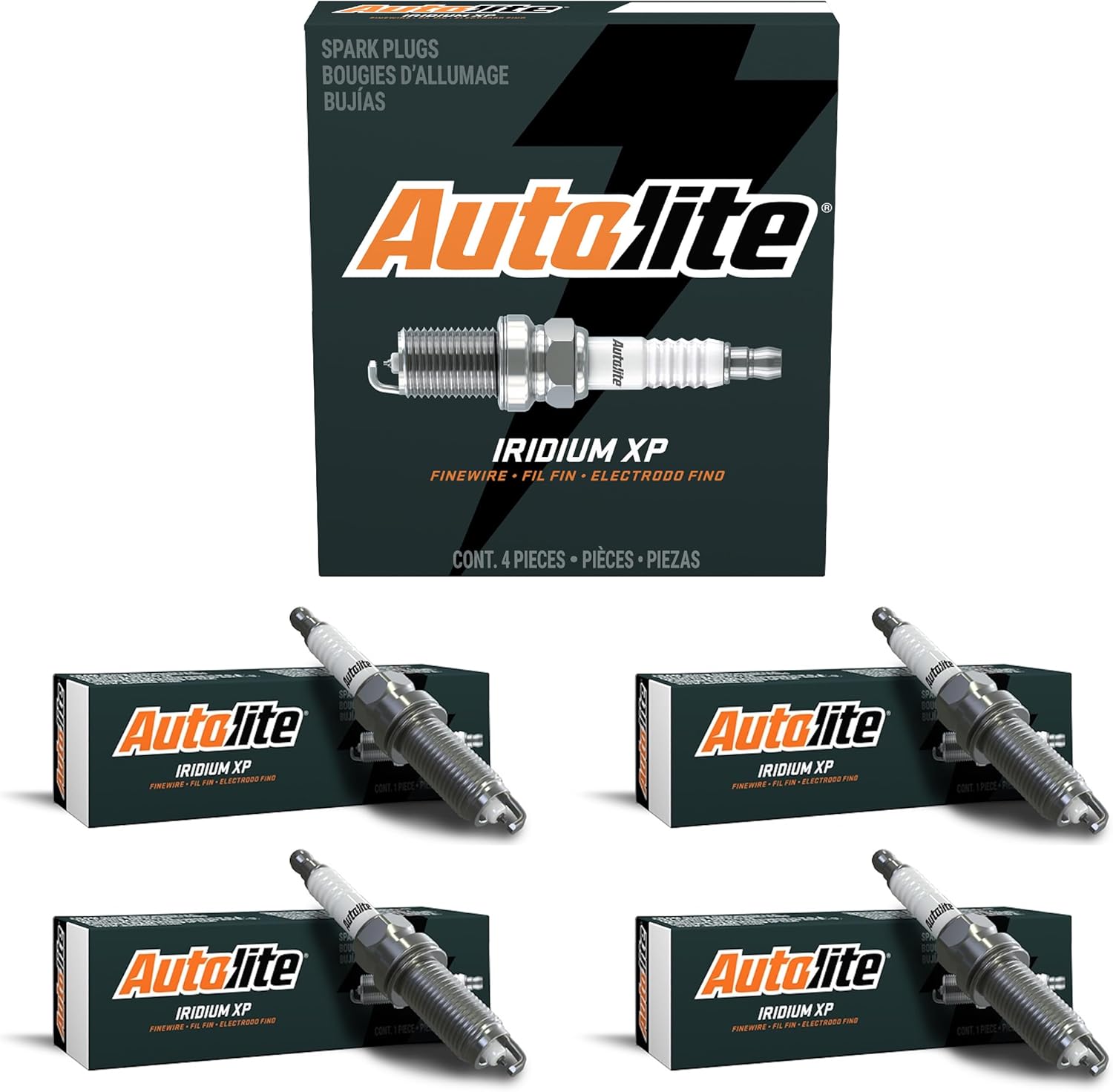 Autolite Iridium XP Automotive Replacement Spark Plugs, XP5683 (4 Pack)