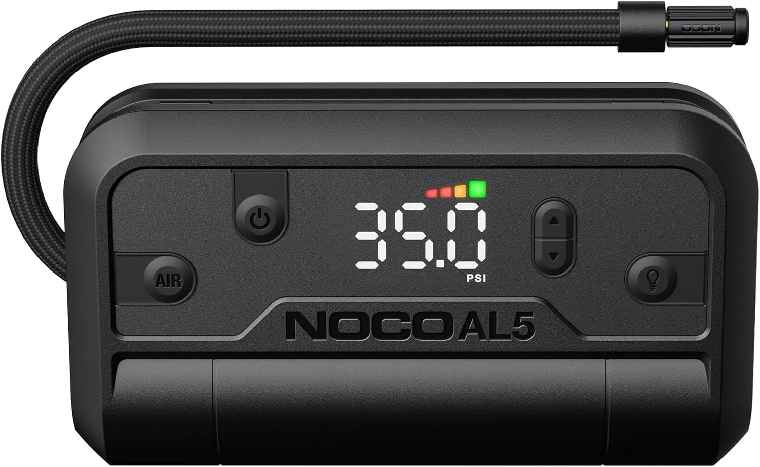 NOCO Air AL5: UltraFast 5A Cordless Tire Inflator β Portable Battery-Powered Air Compressor Pump β 17 SLPM Airflow Inflates 0β40 PSI in 7 Minutes β Digital Gauge + Auto-Shutoff