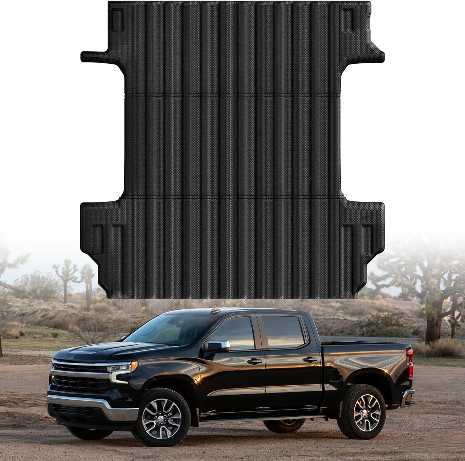 Truck Bed Mat Bed Liner Fit for 2019-2026 Chevrolet Chevy Silverado 1500 | GMC Sierra 1500 (Only Fit 5.8FT, 69.92" Bed), Not Fit Optional CarbonPro Bed